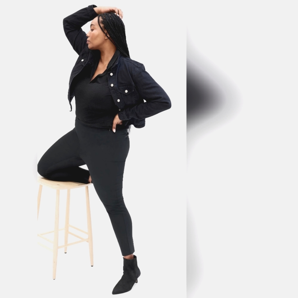 Women's Size 16 Gap High Rise Ankle Skinny Black Dress Pants